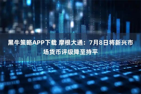 黑牛策略APP下载 摩根大通：7月8日将新兴市场货币评级降至持平